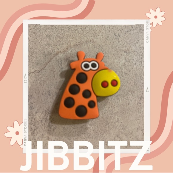 🌸5/$10 Jeffrey the Giraffe Jibbit / Shoe Charm - Picture 1 of 1